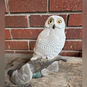 Owl Figurine on Branch